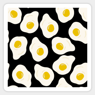 Fried eggs black Sticker